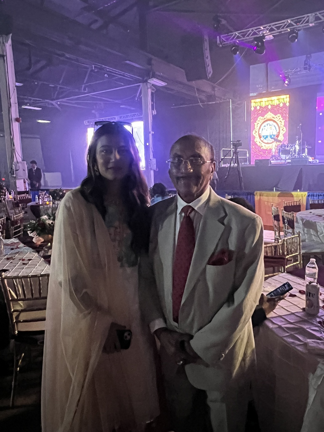Sharanya with Dr. M.S. Reddy