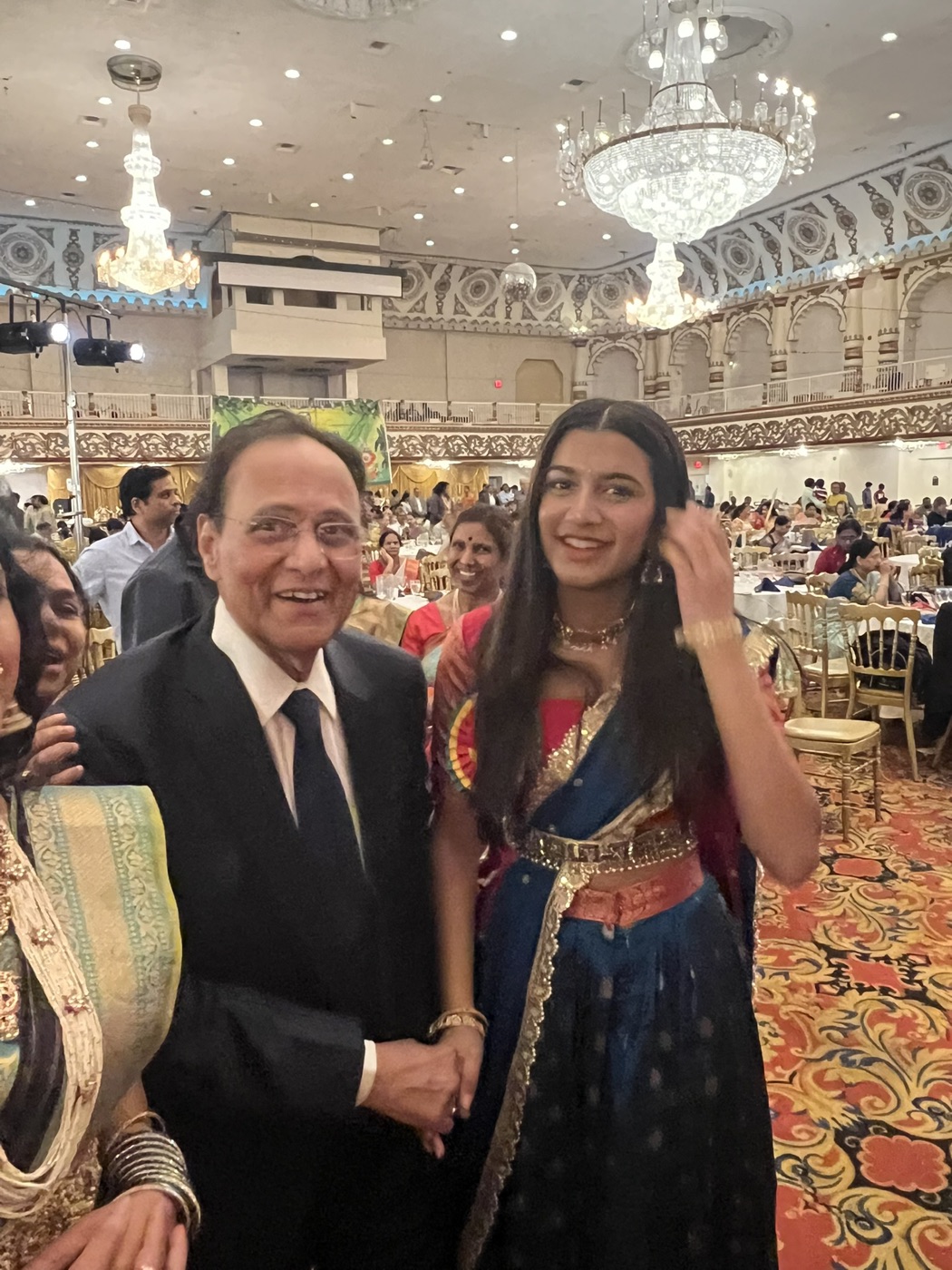 Sharanya with oncologist Dr. Noori